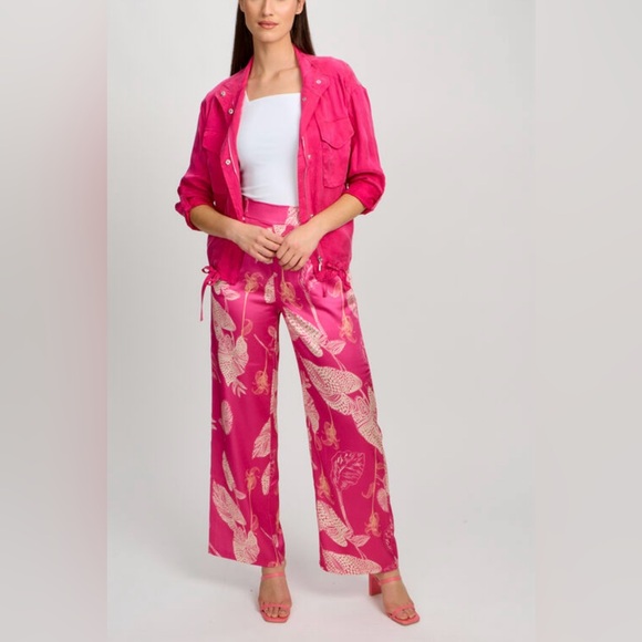 🌸 VIBRANT PINK TROPICAL 🌴 PRINT PANTS - Picture 16 of 16